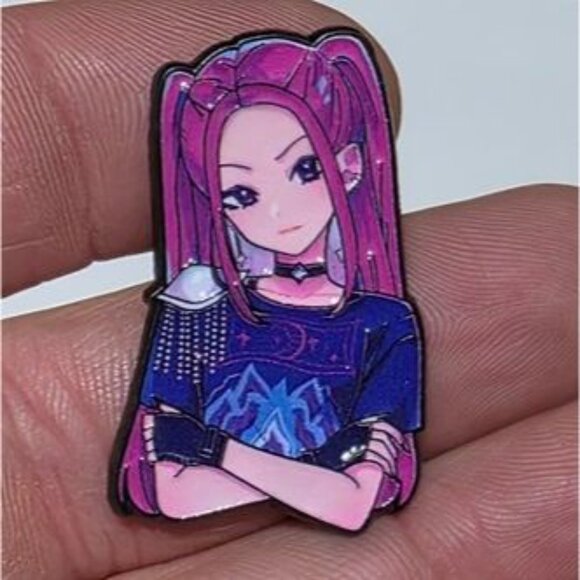 Netflix KPOP Demon Hunters Huntrix Golden Anime Style Collection Enamel Pin - Picture 9 of 10